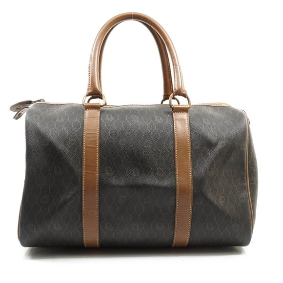 Auth Christian Dior Hand Bag Pvc Dark #15989C12 - Picture 3 of 14